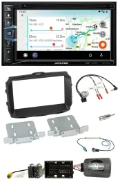 Alpine Bluetooth TMC USB DAB 2DIN Lenkrad Navigation für Alfa Giulietta 2013-202