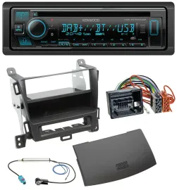 Автомагнитола Kenwood Bluetooth DAB CD MP3 USB для Opel Zafira Tourer (с 2012), черный
