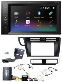 Pioneer DAB Lenkrad 2DIN Bluetooth USB Autoradio für Audi Q5 8R 08-17 Infoadapte