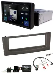 Pioneer DAB Lenkrad Bluetooth USB Autoradio für Fiat Grande Punto 06-10 schwarz