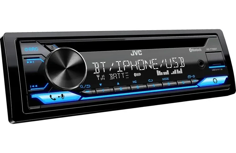 Автомагнитола JVC KD-T720BT Single DIN, CD, Bluetooth
