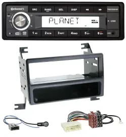 Автомагнитола для Nissan Juke (J15, 2010–2014) Continental 1 DIN, USB, AUX, DAB, MP3