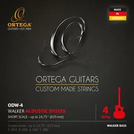 Комплект струн для акустической бас-гитары Ortega ODW-4 D-Walker