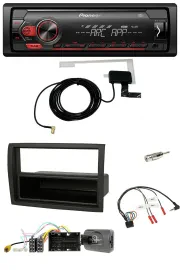 Автомагнитола Pioneer 1 DIN, USB, DAB, MP3, совместима с кнопками на руле, для Citroën Jumper 2014–2021, чёрная