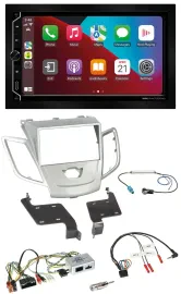 ESX 2DIN DAB USB Lenkrad Bluetooth Autoradio für Ford Fiesta 2010-2017 silber