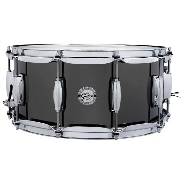 Малый барабан Gretsch Black Nickel Over Steel 14x6.5 Polished