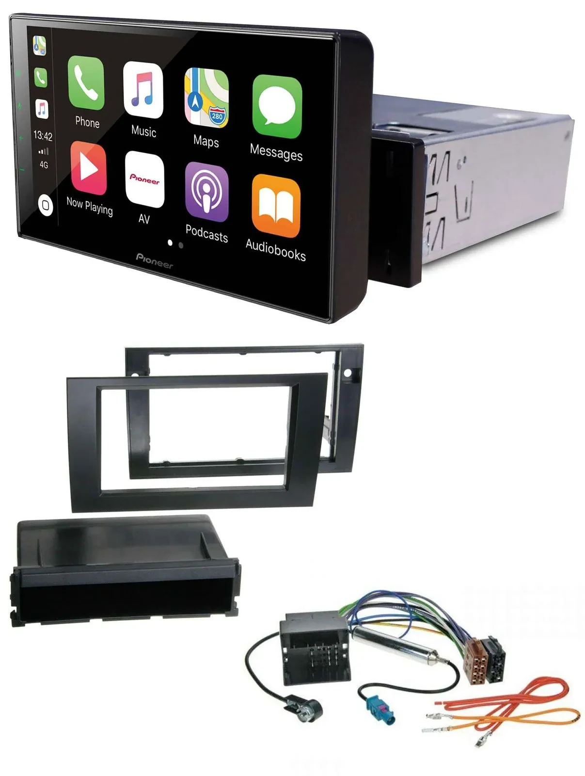 Pioneer Bluetooth MP3 DAB USB Autoradio für Audi A4 01-08 B6 B7 Symphony Quadloc