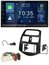 JVC DAB Bluetooth MP3 USB 2DIN Autoradio für Chevrolet Spark KLM 2012-2013