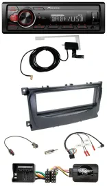 Автомагнитола Pioneer 1-DIN, DAB, USB, MP3, поддержка кнопок на руле, для Ford Focus/C-Max/Galaxy (с 2007)