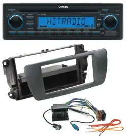 VDO AUX MP3 1DIN CD USB Autoradio für Seat Ibiza ab 08 azabacheschwarz