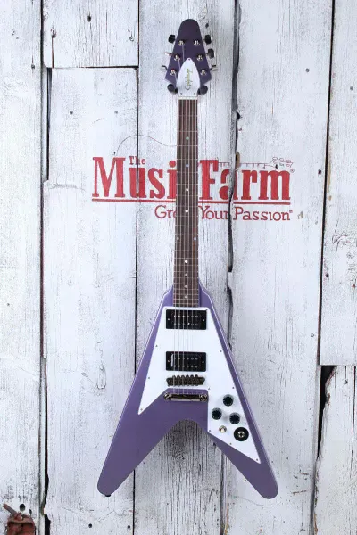 Электрогитара Epiphone Kirk Hammett 1979 Flying V Purple Metallic