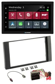 Blaupunkt DAB Bluetooth USB MP3 2DIN Autoradio für Ford Focus Fiesta 04-08 schwa