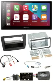 Pioneer USB Lenkrad DAB 2DIN Bluetooth Autoradio für Alfa Mito 14-18 schwarz
