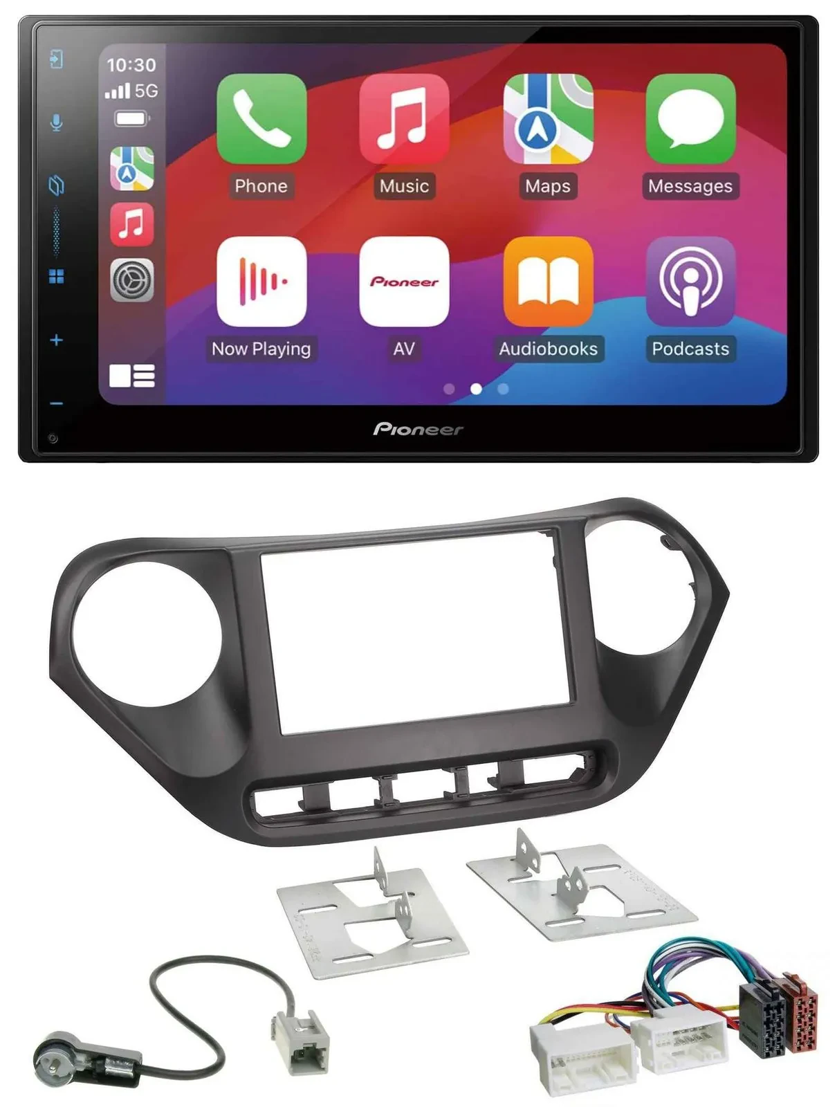 Pioneer DAB USB MP3 Bluetooth 2DIN Autoradio für Hyundai i10 (ab 2013)
