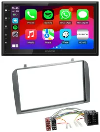Kenwood MP3 USB DAB 2DIN Bluetooth Autoradio für Alfa Romeo GT 147 00-10 anthraz