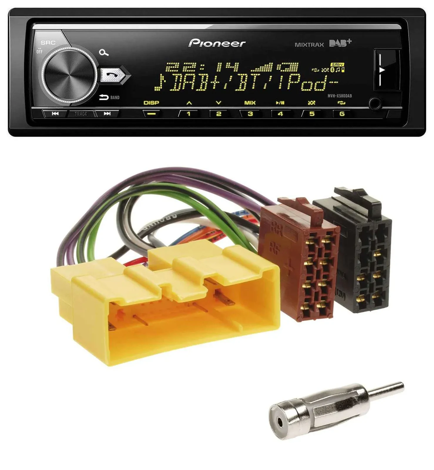 Pioneer Bluetooth USB DAB MP3 Autoradio für Mazda MX-5 (2000-2005)