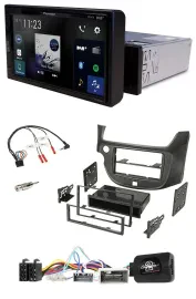 Pioneer DAB Lenkrad Bluetooth USB Autoradio für Honda Jazz ab 2014 dunkelgrau