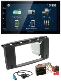 Kenwood 2DIN Bluetooth MP3 USB DAB Autoradio für Mercedes R-Klasse 2006-2012