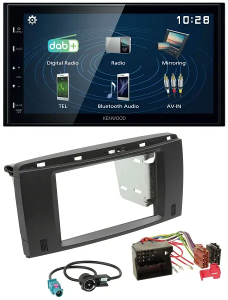 Kenwood 2DIN Bluetooth MP3 USB DAB Autoradio für Mercedes R-Klasse 2006-2012