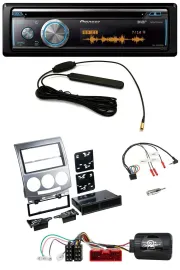 Pioneer CD USB Bluetooth DAB Lenkrad Autoradio für Mazda 5 CR 2005-2010 silber