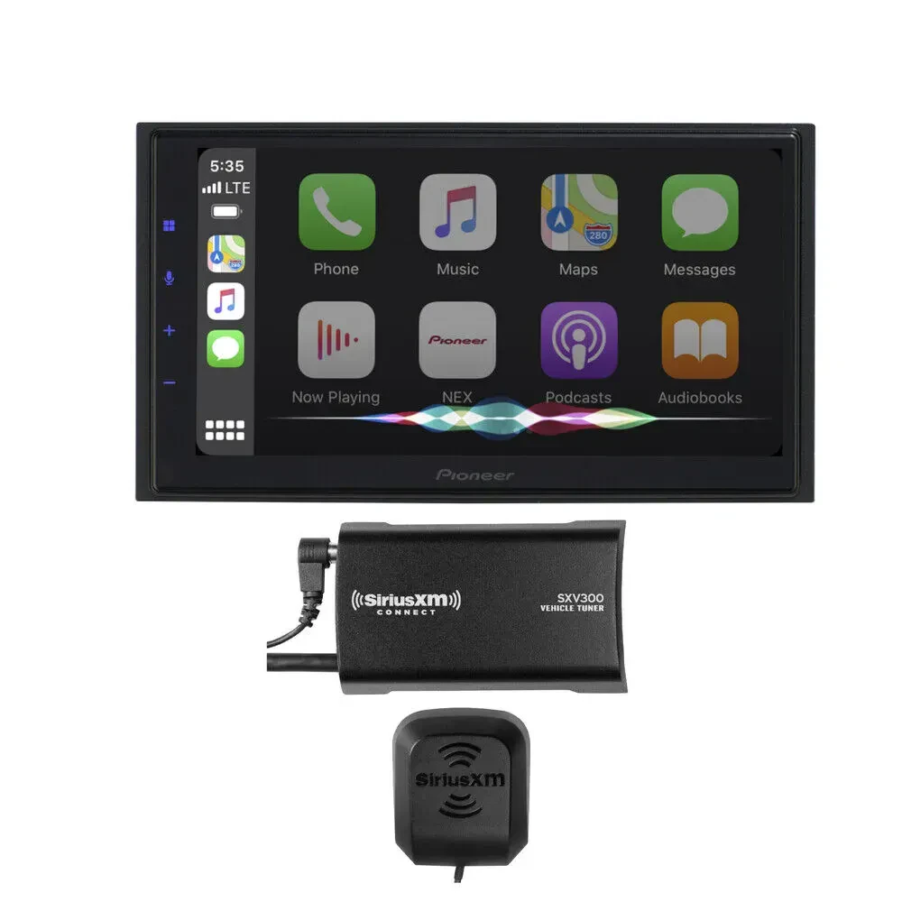 Автомагнитола Pioneer DMH-WC5700NEX 6.8", Double-DIN, сенсорный экран с SiriusXM SXV300v1 (набор)