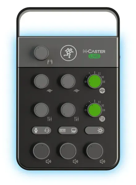 Mackie M Caster Live Steaming Podcasting Portable Smartphone/USB FX Mixer