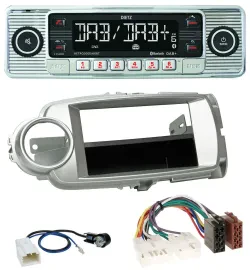 Dietz Bluetooth MP3 DAB USB Autoradio für Toyota Yaris (11-14) - silber