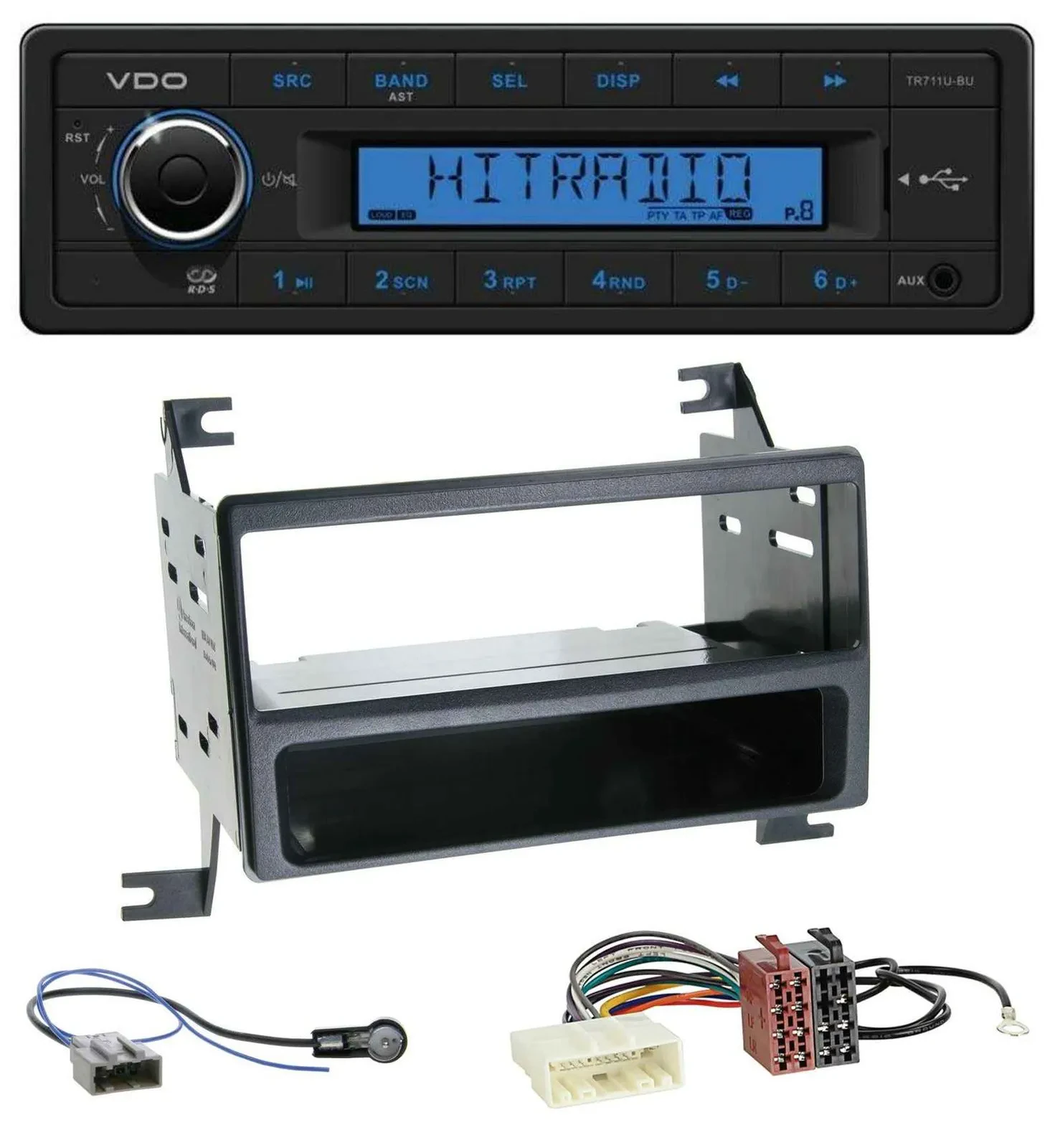 VDO AUX 1DIN MP3 USB Autoradio für Nissan Juke (J15, 2010-2014)