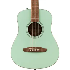 Fender California Standard Redondo Mini Dreadnought Acoustic Guitar, Surf Green