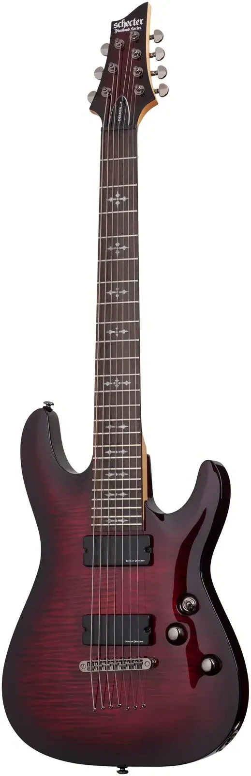 Б/У Электрогитара Schecter Demon 7 CRB 7-струнная, красный