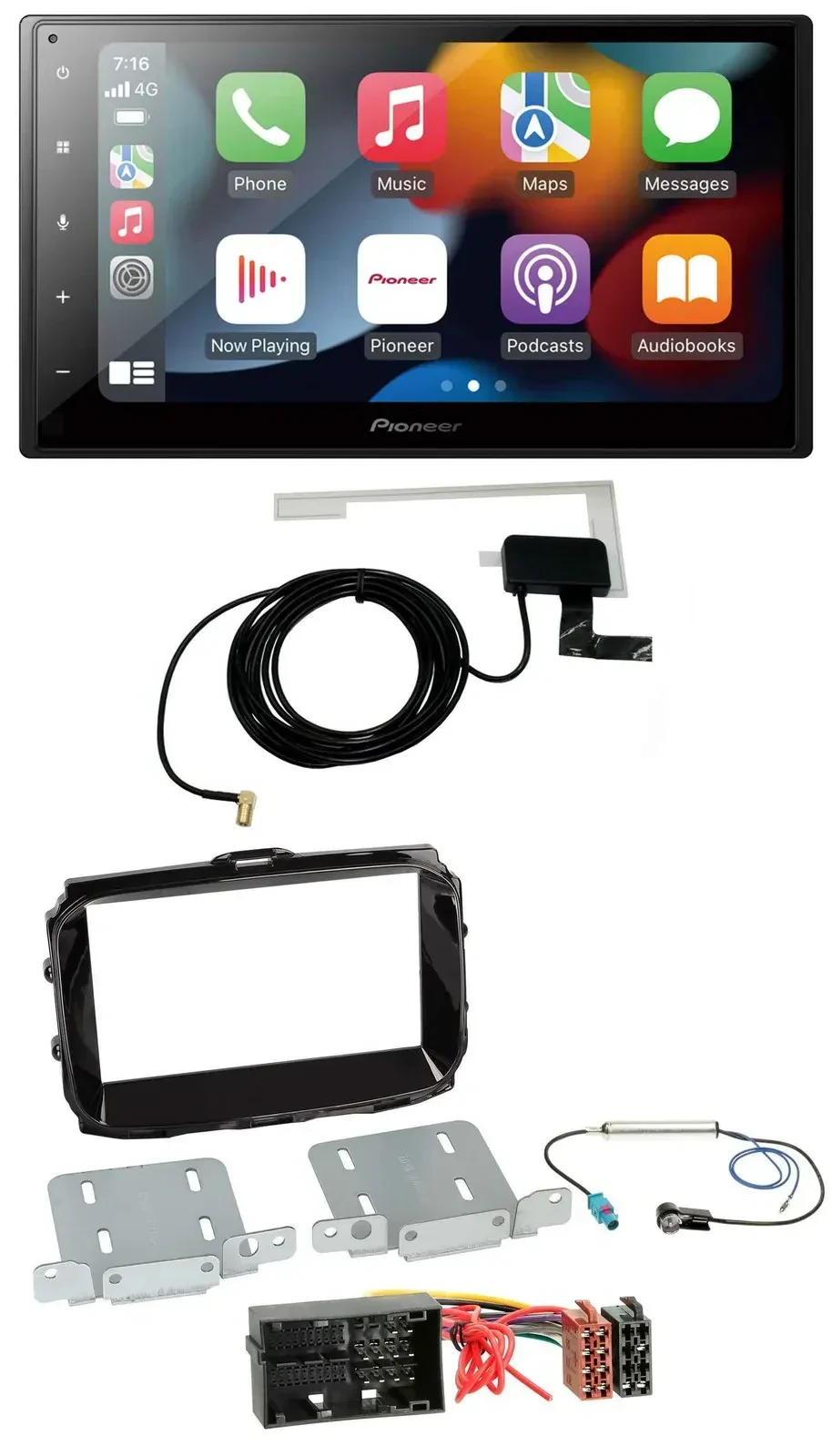 Автомагнитола для Alfa Romeo Giulietta (с 2013) Pioneer 2-DIN, MP3, USB, Bluetooth, DAB