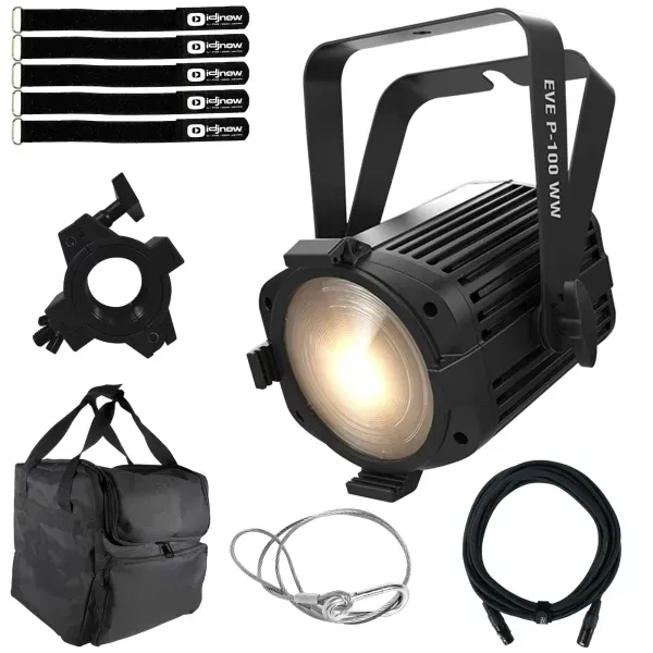 Chauvet DJ EVE P-100 WW High Output Warm White 3500 K Stage Wash Light w Case...