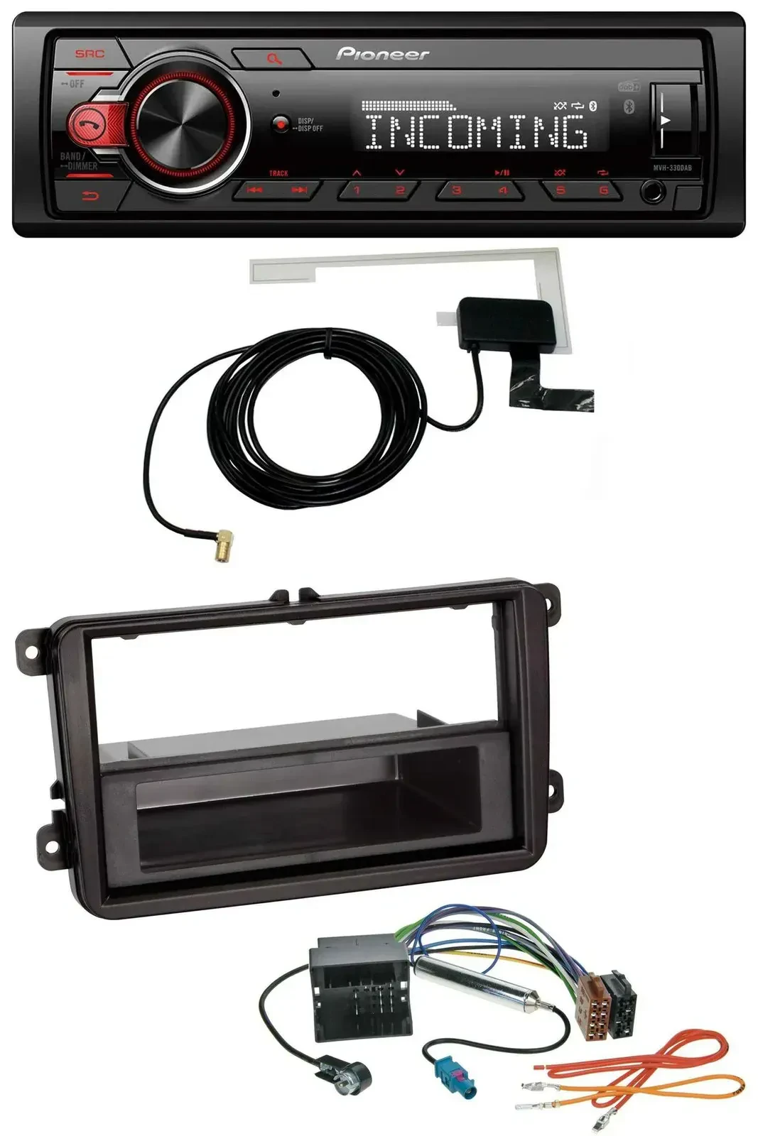 Автомагнитола Pioneer USB, MP3, DAB, Bluetooth для Seat Alhambra (с 2010), Leon (2009–2012), Toledo