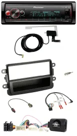 Автомагнитола Pioneer Bluetooth DAB USB для Dacia (с 2012) черная