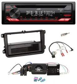 JVC CD DAB USB Bluetooth Lenkrad Autoradio für VW Passat Polo Scirocco Sharan Ti