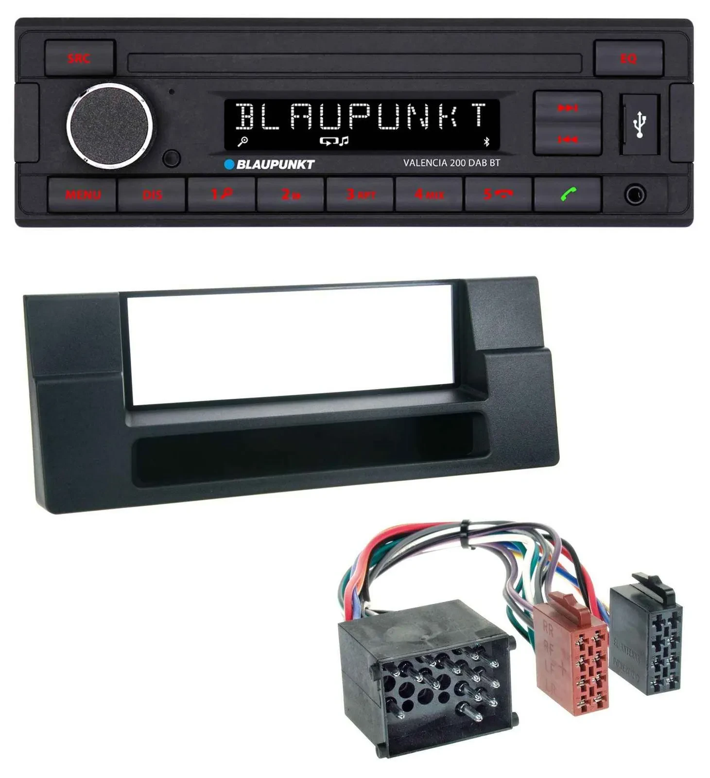 Blaupunkt DAB MP3 Bluetooth USB Autoradio für BMW X5 E53 5er E39 Rundpin Ablagef