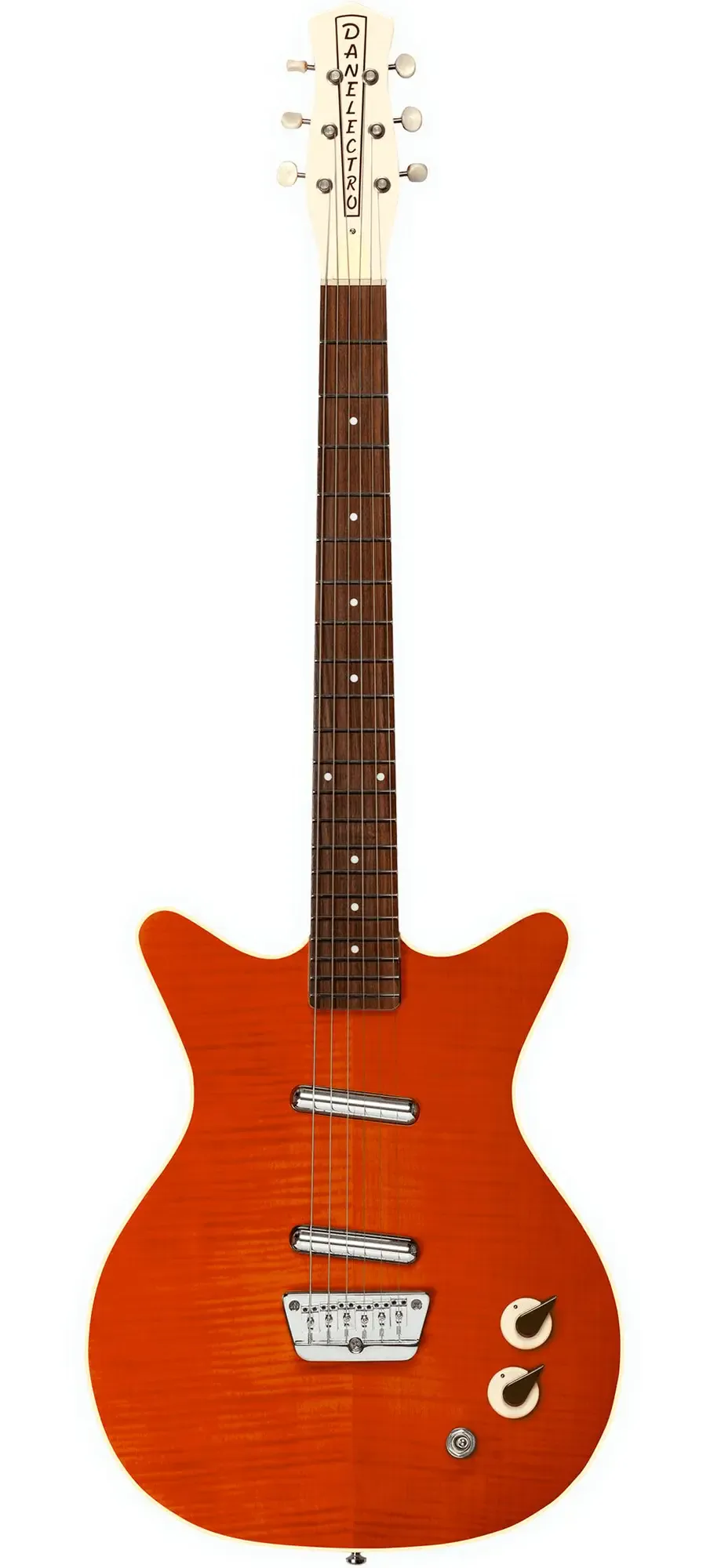 Электрогитара полуакустическая Danelectro '59 Divine Flame Maple