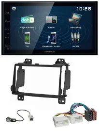 Kenwood 2DIN Bluetooth MP3 USB DAB Autoradio für Hyundai H1 (08-15)
