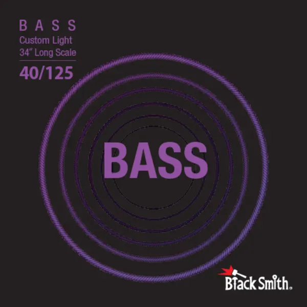 Струны для бас-гитары BlackSmith 95732 Bass Custom Light 40-125