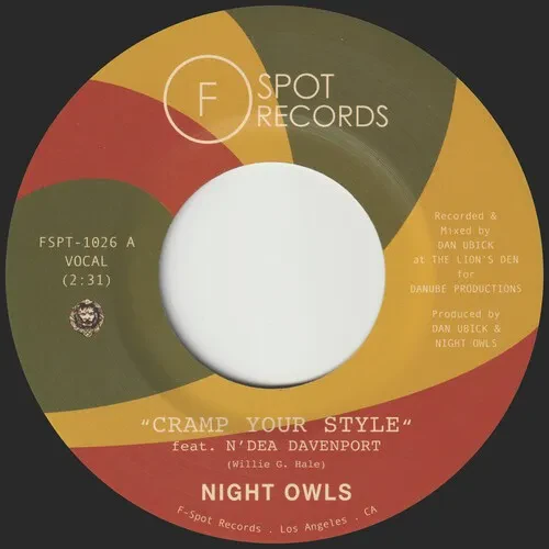 Виниловая пластинка Night Owls - Cramp Your Style b/w Your Old Standby [New 7" Vinyl]