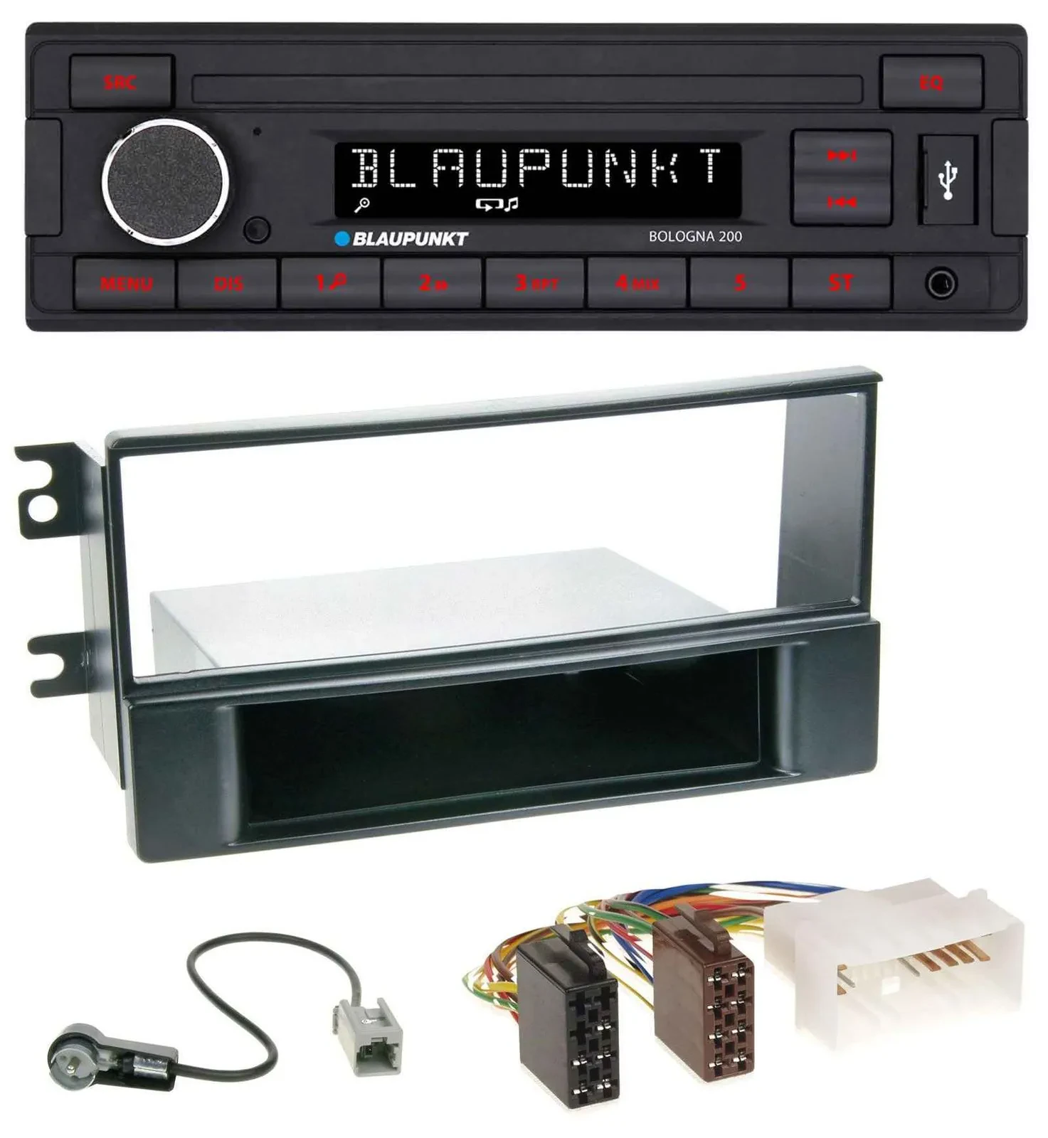 Blaupunkt MP3 AUX USB 1DIN Autoradio für Kia Sportage II (2008-2010)