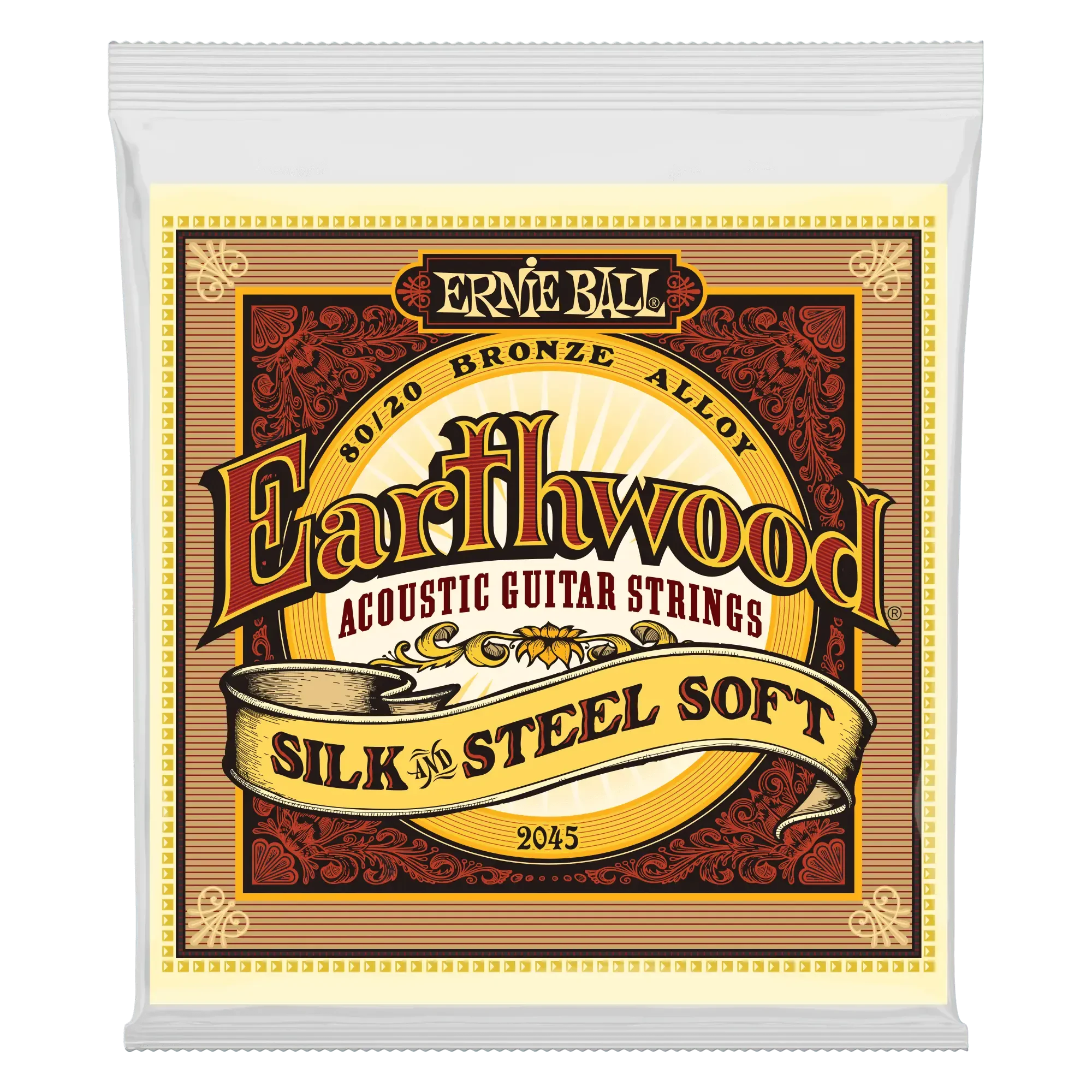Струны для акустической гитары Ernie Ball 2045 Silk & Steel Soft 11-52