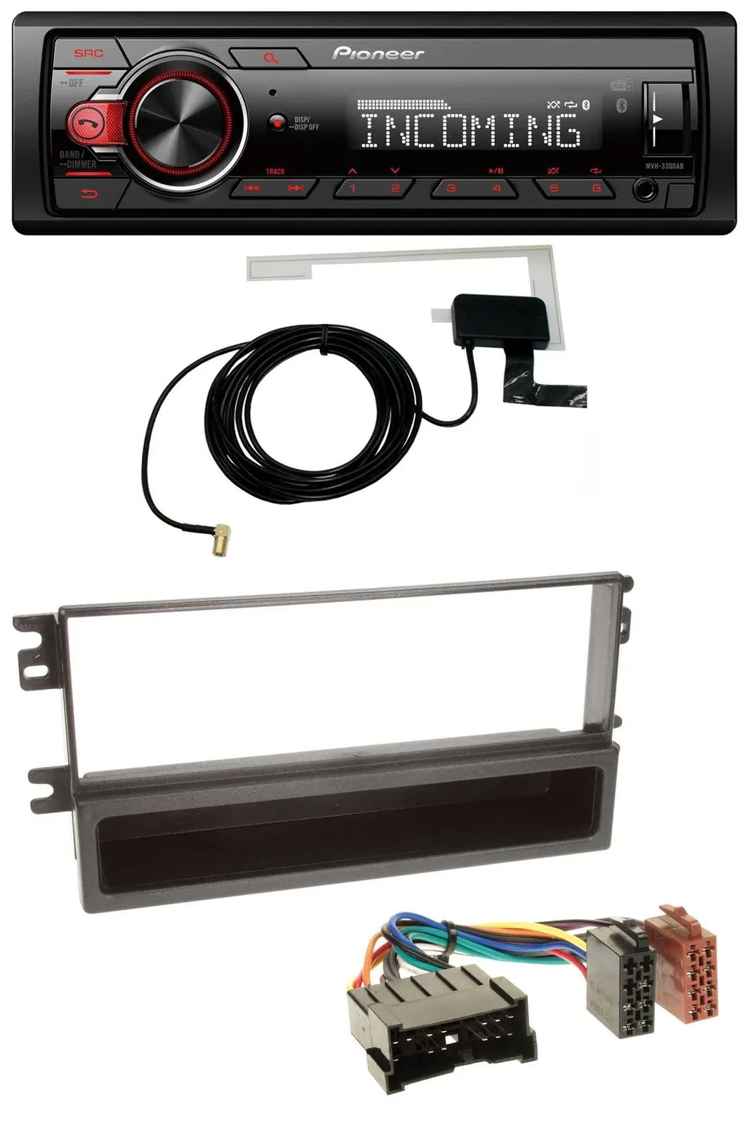 Pioneer USB MP3 DAB Bluetooth Autoradio für Kia Shuma 2, Sephia II, Mentor