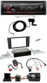 Pioneer DAB USB Lenkrad Bluetooth Autoradio für Audi A4 B5 1999-2001 BOSE Vollak