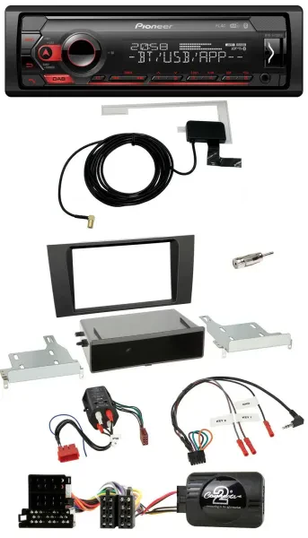Pioneer DAB USB Lenkrad Bluetooth Autoradio für Audi A4 B5 1999-2001 BOSE Vollak
