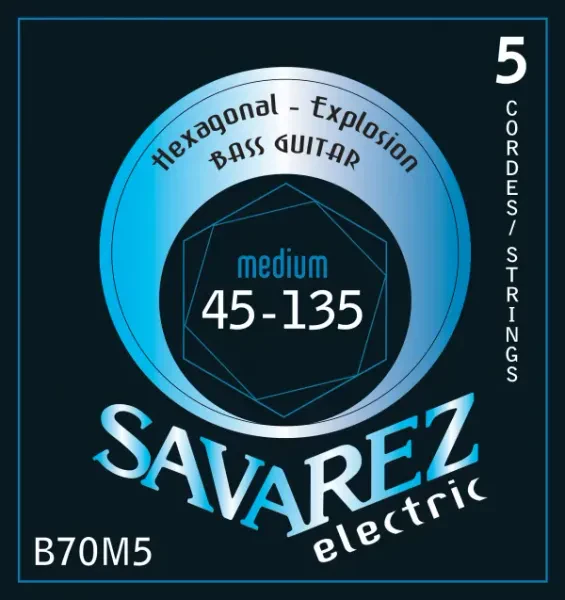 B70M5 Комплект струн для 5-струнной бас-гитары, Savarez