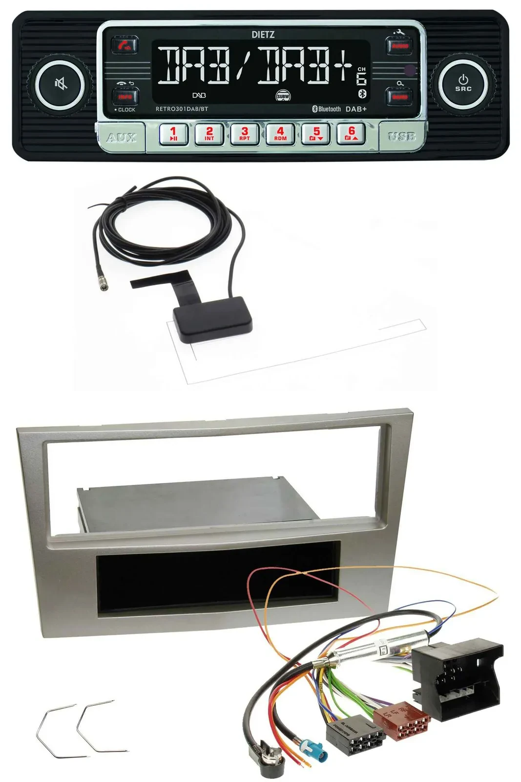 Dietz DAB Bluetooth USB MP3 Autoradio für Opel Zafira B Astra H Corsa D ab 2005