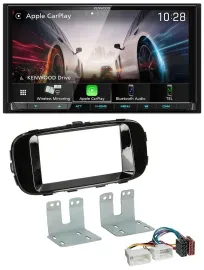Kenwood MP3 2DIN USB DAB Bluetooth Autoradio für Kia Soul PS ab 14 piano-schwarz