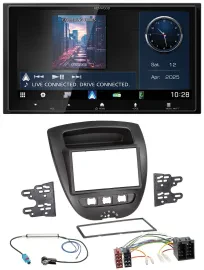 Kenwood Bluetooth 2DIN USB DAB MP3 Autoradio für Toyota Aygo Peugeot 107 Citroen
