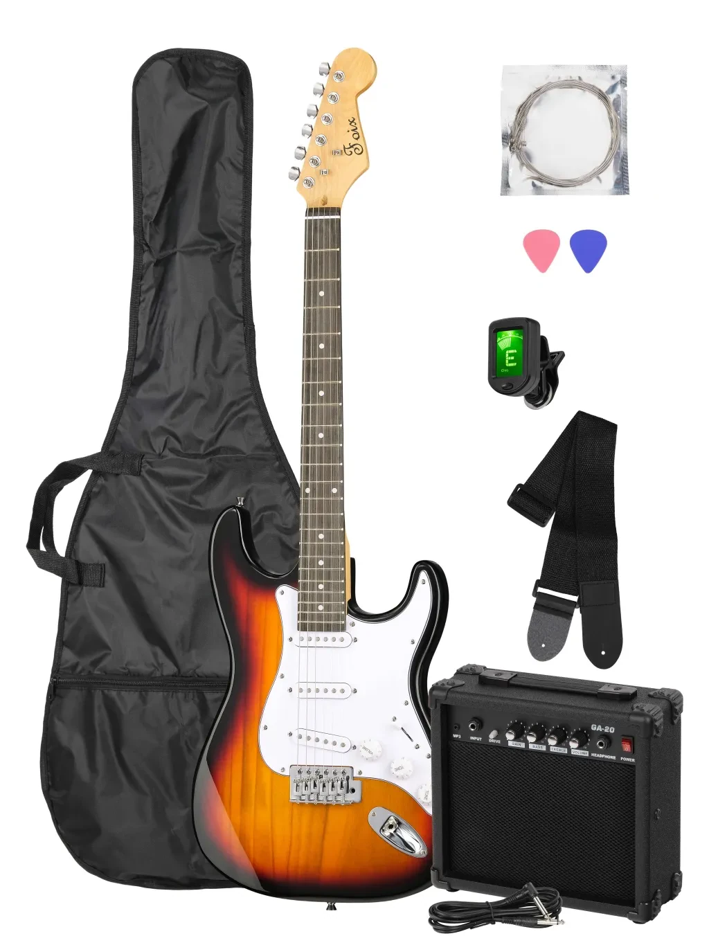 Электрогитара Foix FGP/FGP-STK-SB санберст (набор, с комбоусилителем)